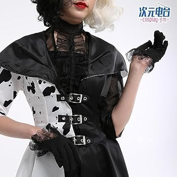 Amazon | [CGyukiya]cosクルエラ コスプレ コスチューム 黑白魔女